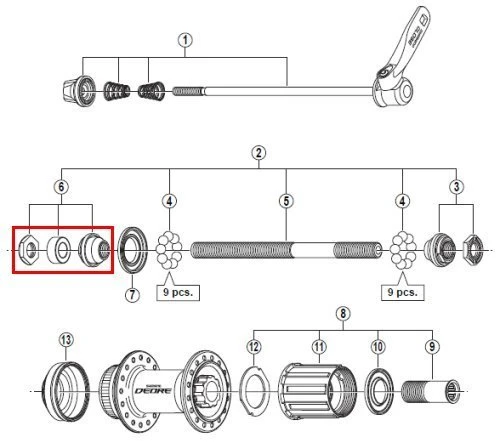 Shimano Konus HR Links Deore-Disc Incl. Verschraubung Ab 2010 Y-3SW98030 3 Shimano Konus HR Links Deore-Disc Incl. Verschraubung Ab 2010 Y-3SW98030