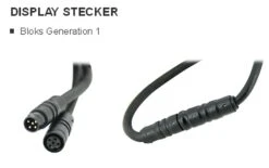 Brose Displaykabel Ab 2019 (mit Externer Wake-Leitung) Bloks Gen.1 M. Connect-C Anschl. Länge:1390mm -Fahrradteile Geschäft Display Stecker Bloks Generation 1 1