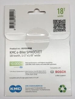 KMC Kettenrad Für Modelle 2. Generation Ab 2014 18 Zähne 1/8 Zoll Schwarz 10.000km+ 6 KMC Kettenrad Für Modelle 2. Generation Ab 2014 18 Zähne 1/8 Zoll Schwarz 10.000km+ -Fahrradteile Geschäft KMC Kettenblatt Antriebsritzel Bosch 2.Generation 10000km 18 Zaehne BSFB5818 8719189051117a