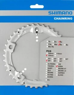 Shimano Sora Triple 9-fach Ab 2007 39 Zähne Silber (D-Type) Y-1H998010