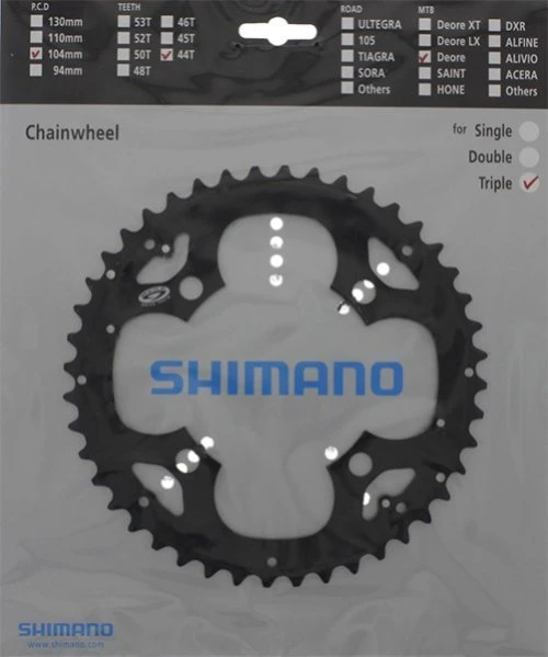 Shimano Deore Ab 2007 44 Zähne S-Type Für Schutzring Schwarz Y-1GX98060 3 Shimano Deore Ab 2007 44 Zähne S-Type Für Schutzring Schwarz Y-1GX98060