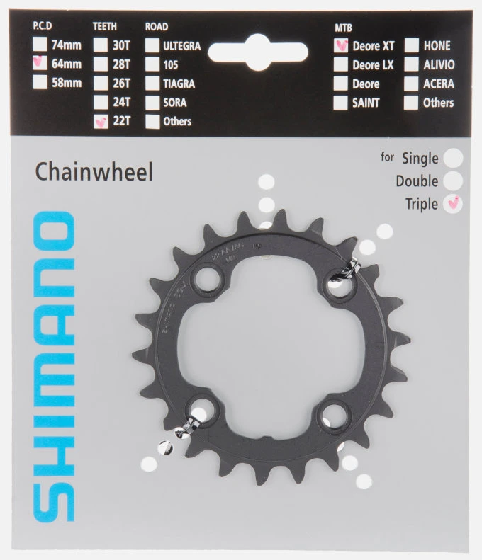 Shimano XT Ab 2008 4-Arm 9-fach 22 Zähne AA-Type IG Alu Schwarz Y-1J122000 3 Shimano XT Ab 2008 4-Arm 9-fach 22 Zähne AA-Type IG Alu Schwarz Y-1J122000