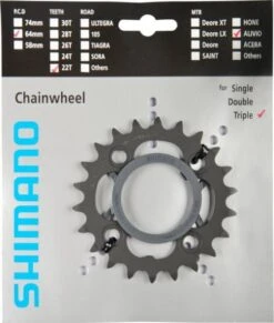 Shimano Alivio Ab 2011 22 Zähne S-Type Schwarz Y-1M098030